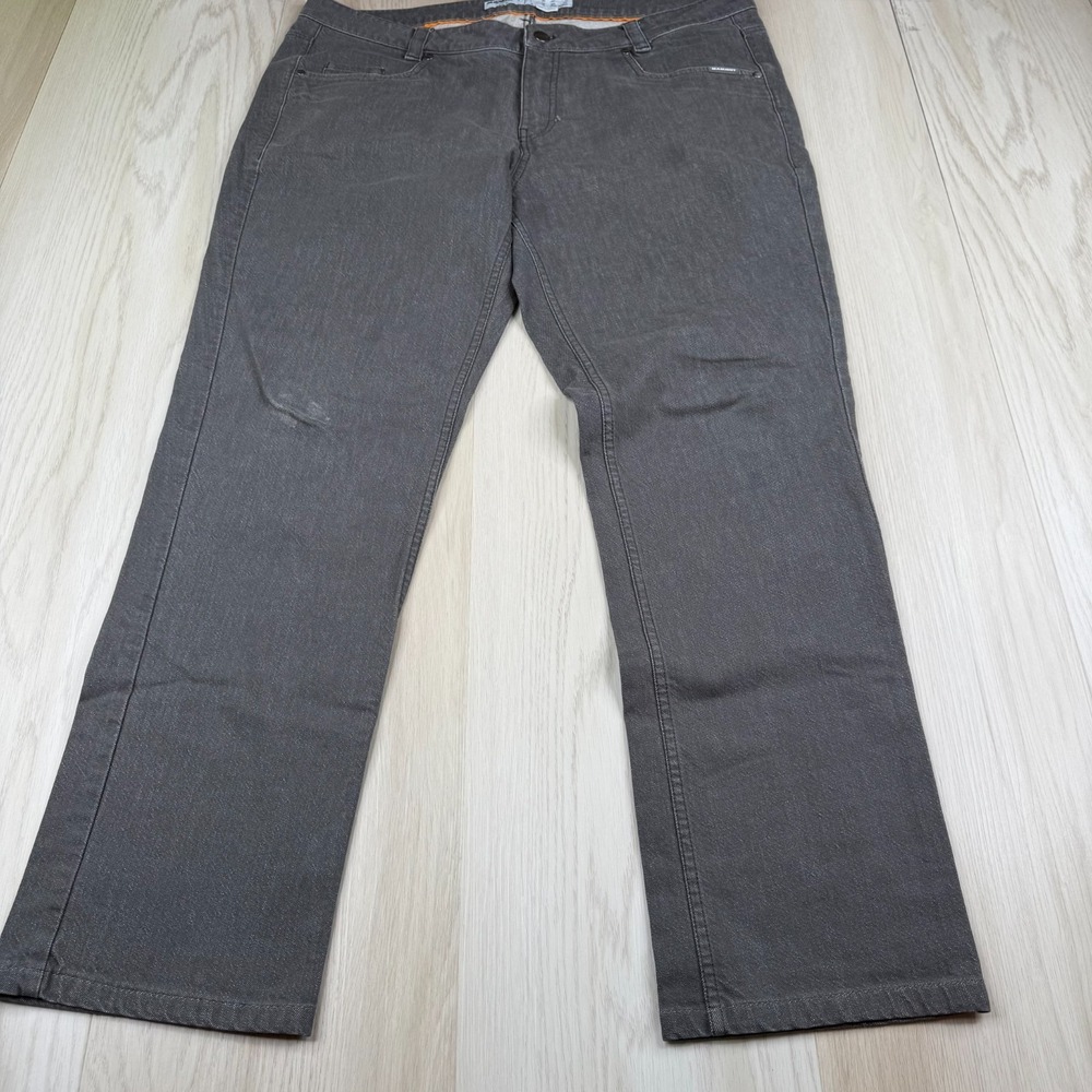 Mammut Mens Gray Washed Stretch 5-Pocket Classic Straight Leg Jeans Size 40
